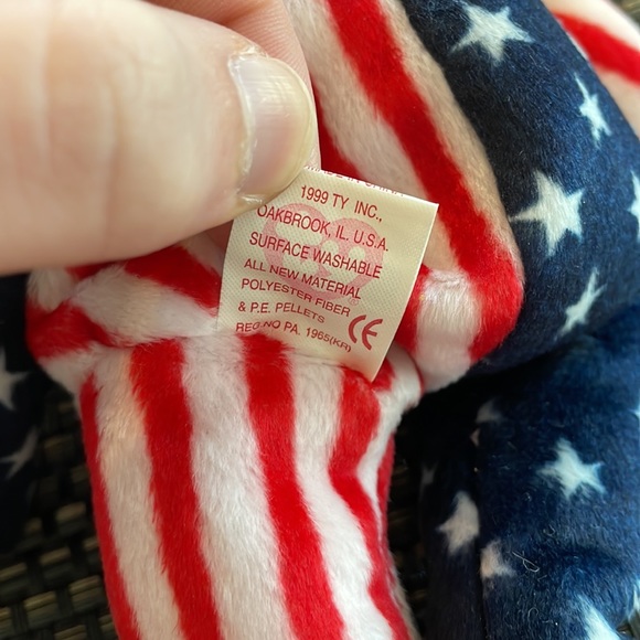 ULTRA RARE Spangle the Bear Beanie Baby - Picture 6 of 6